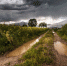 country road dirt road rural countryside clouds field landscape nature 1096294 - Знамя