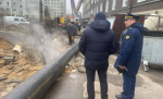 В Калуге прорвало теплотрассу