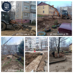 В Калуге начали закапывать теплотрассы на трех улицах
