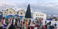 В Калужской области мото-Дед Мороз открыл городскую елку - Калужский перекрёсток