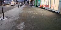 В Калуге тротуары обильно посыпали песком - Калужский перекрёсток