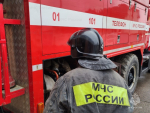Предприятие загорелось после атаки беспилотника