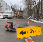 На первом больничном переулке в Калуге отремонтировали ямы