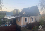 Два жилых дома загорелись ночью в Калужской области
