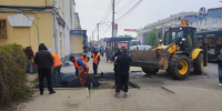 В Калуге заасфальтировали известную яму на улице Кирова - Калужский перекрёсток