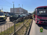 В Калуге 18-летний водитель протаранил автобус и шесть машин