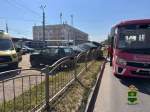 В Калуге 18-летний водитель протаранил автобус и шесть машин