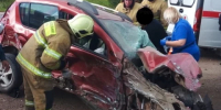 В Бабынинском районе легковушку смяло в ДТП с двумя фурами - Калужский перекрёсток