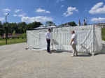 В Детчино устанавливают мемориальную стелу «Рубеж воинской доблести»