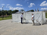 В Детчино устанавливают мемориальную стелу «Рубеж воинской доблести»
