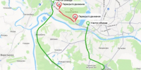 В Калуге опубликовали схему перекрытия въезда в город - Калужский перекрёсток