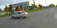В Калуге опубликовали видео аварии с мотоциклистом - Калужский перекрёсток