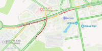 Правый берег в Калуге встал в большой пробке - Калужский перекрёсток