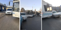 В Обнинске припаркованные машины закрыли проезд для автобусов - Калужский перекрёсток