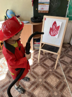 Воспитанники детского сада "Тополек" почувствовали себя настоящими пожарными