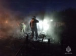 В Калуге сгорел дом, пострадали люди