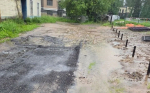 Жительница Обнинска пожаловалась на затопленное футбольное поле