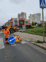 В Калуге начали асфальтировать проезд на Правом берегу