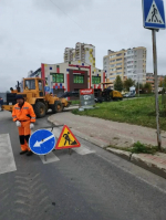 В Калуге начали асфальтировать проезд на Правом берегу